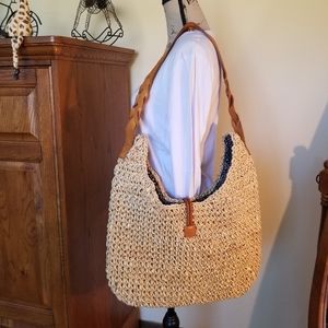 Eddie Bauer Large Straw Bag